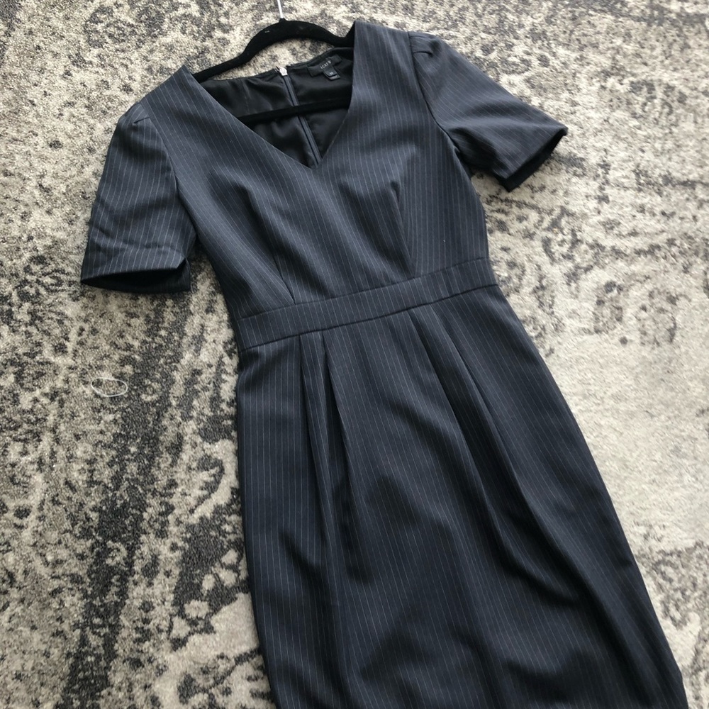 J Crew pinstripe wool dress SUIT with Blazer